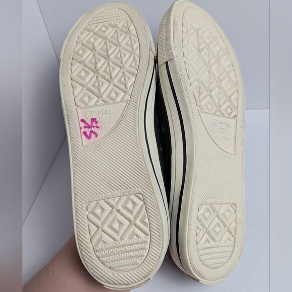 Converse All Star Black Currant Dainty Faux Fur Mules Sneaker Slip Ons Womens 7 - Picture 7 of 8